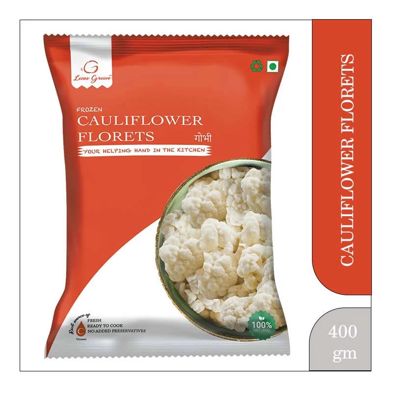 Lean Green (HGL Foods LLP) Lean Green Cauliflower Florets (400 Gm) Snacks & Beverages 3 Lean Green (HGL Foods LLP) Lean Green Cauliflower Florets (400 Gm) Snacks & Beverages