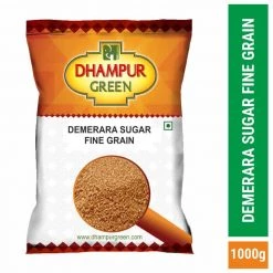 Dhampur Green Demerara Sugar (Fine-Grain) 3kg (Pack 3x1000g)