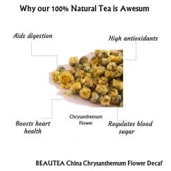 Radhikas Fine Teas And Whatnots BEAUTEA Chrysanthemum Flower Decaf Tisane (50 G) Snacks & Beverages