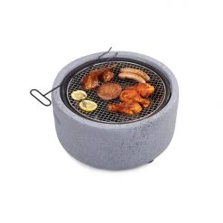Home & Kitchen Utilities Peng Essentials 2-in-1 Fire Pit Charcoal Barbeque