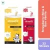 Strawfit 30 Vanilla & 3 Strawberry, Milk Flavoring Straw - Total 33 Straws (2 Packs) (240 G)