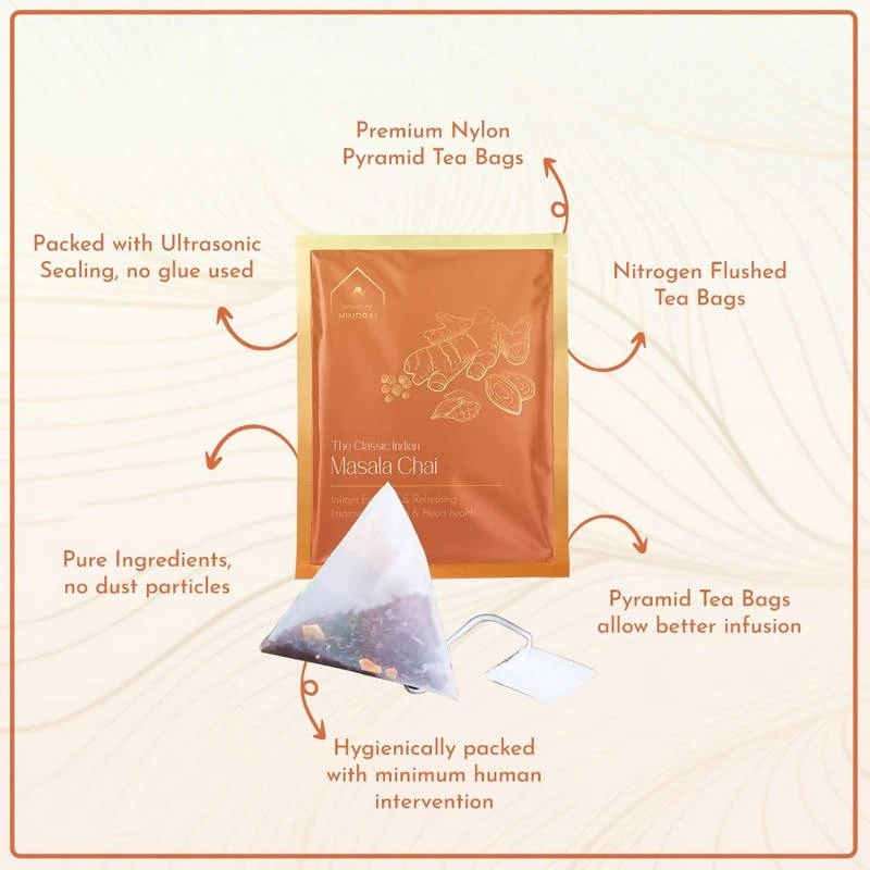 Hindraj Tea Grocery Hindraj Herbal Masala Tea Bags - (1 Box Of 15 Sachets) 8 Hindraj Tea Grocery Hindraj Herbal Masala Tea Bags - (1 Box Of 15 Sachets)