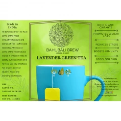 Bahubali Brew Lavender Green Tea (40 G) Snacks & Beverages