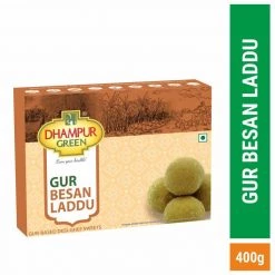 Dhampur Green Gur Besan Laddu 400g Sweets / Mithai