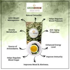 Greenbrew Greenbrrew Organic Green Coffee Beans - Pack Of 1 (200 G) Snacks & Beverages