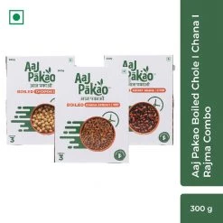 Grocery Aaj Pakao Boiled Chole|Chana|Rajma Combo (300g)