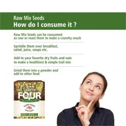 Bagul Foods Everyday Four Raw Mix Seeds | Combo Pack |150g Each