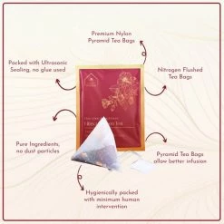 Hindraj Tea Hindraj Herbal Hibiscus Green Tea Bags - (1 Box Of 15 Sachets) Grocery