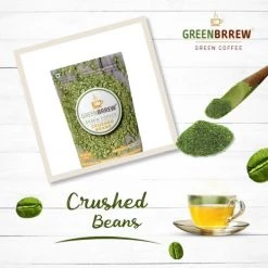 Greenbrew Snacks & Beverages Greenbrrew Organic Green Coffee Crushed Beans, Pack Of 1 (200 G)