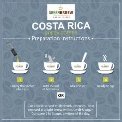 Greenbrew Greenbrrew Costa Rica Instant Coffee (Garcinia Cambogia, 20 Sachets, Pack Of 1) (30 G) Snacks & Beverages