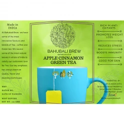 Bahubali Brew Apple Cinnamon Green Tea (100 G) Snacks & Beverages