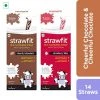 Snacks & Beverages Strawfit 7 Chocolate & 7 Strawberry, Milk Flavoring Straw - Total 14 Straws (2 Packs) (140 G) 1 Snacks & Beverages Strawfit 7 Chocolate & 7 Strawberry, Milk Flavoring Straw - Total 14 Straws (2 Packs) (140 G)
