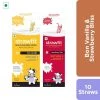 Snacks & Beverages Strawfit 7 Vanilla & 3 Strawberry, Milk Flavoring Straw - Total 10 Straws (2 Packs) (110 G)