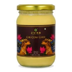 Grocery Jivika Naturals® A2 Gir Cow Desi Ghee - 250ml Glass Bottle