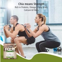 Bagul Foods Everyday Four Raw Chia Seeds |Combo Pack |150g Each Snacks & Beverages