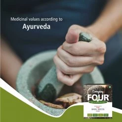 Bagul Foods Snacks & Beverages Everyday Four Raw Basil Seeds |Sabja |Tukmaria |Combo Pack |150g Each