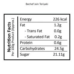 Be Cheff Ready To Eat Bechef Jain Teriyaki Sauce (300 Gms)