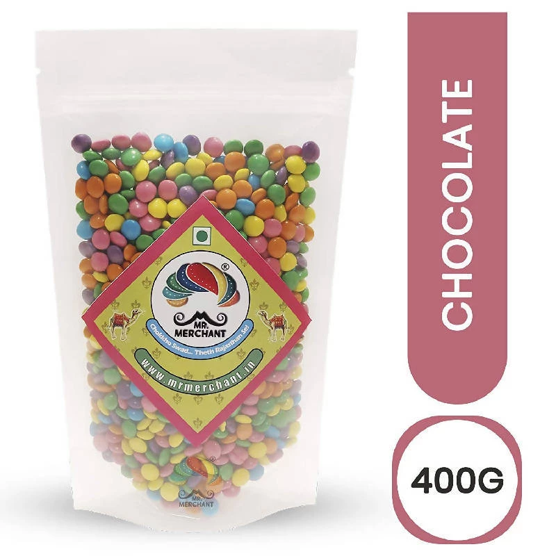 Mr Merchant Mr. Merchant Gems Chocolates (Chocolate Buttons), 400g 3 Mr Merchant Mr. Merchant Gems Chocolates (Chocolate Buttons), 400g