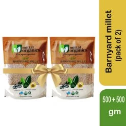 MITTAL ORGANICS PRIVATE LIMITED Grocery Mittal Organics Barnyard Millet (Pack Of 2) - 500 G