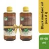 MITTAL ORGANICS PRIVATE LIMITED Grocery Mittal Organics Black Mustard Oil (Pack Of 2) - 500 Ml