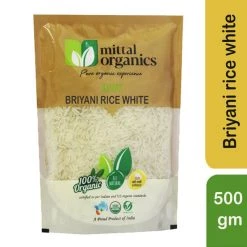 MITTAL ORGANICS PRIVATE LIMITED Mittal Organics Biryani Rice White - 500 G Grocery