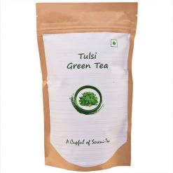 Camelia Twigs Camellia Twigs Darjeeling Green Tea With Natural Tulsi Leaves (100 G Pouch)