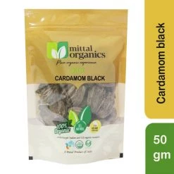 MITTAL ORGANICS PRIVATE LIMITED Mittal Organics Cardamom Black (Doda) - 50 G
