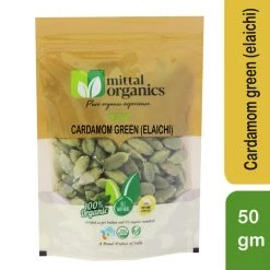 MITTAL ORGANICS PRIVATE LIMITED Mittal Organics Cardamom Green (Elaichi) - 50 G