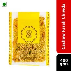 Surbhi Sweets Snacks & Beverages Surbhi Cashew Farali Chiwda (400 G)