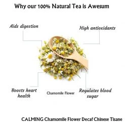 Radhikas Fine Teas And Whatnots Radhikas Fine Teas CALMING Chamomile Flower Decaf Chinese Tisane (50 G) Snacks & Beverages