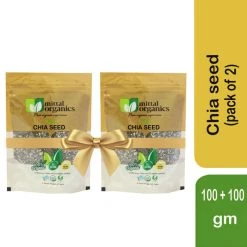 MITTAL ORGANICS PRIVATE LIMITED Snacks & Beverages Mittal Organics Chia Seed (Pack Of 2) - 100 G