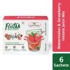 Flistaa Dillagi (Watermelon & Strawberry) Instant Juice Mix (6 Sachets & FREE Shaker-Buy 2 Get 1 Free) Snacks & Beverages