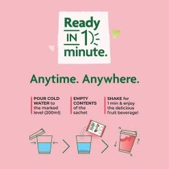 Flistaa Dillagi (Watermelon & Strawberry) Instant Juice Mix (6 Sachets & FREE Shaker-Buy 2 Get 1 Free) Snacks & Beverages