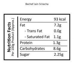 Be Cheff Spreads Sauce & Ketchup Bechef Jain Sriracha Sauce (300 Gms)