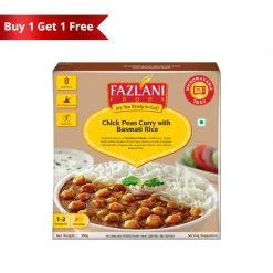 Fazlani Foods Amritsari Chole With Basmati Rice (300 G) - Buy 1 Get 1 Free Snacks & Beverages