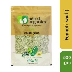 MITTAL ORGANICS PRIVATE LIMITED Grocery Mittal Organics Fennel (Sauf) - 500 G