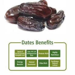 Bagul Foods Everyday Four Rabbi Dates ( Khajoor ) 400g Grocery