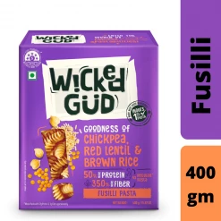 Wickedgud Wicked Gud Fusilli Pasta (400 G) Grocery