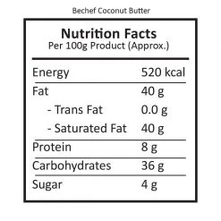 Be Cheff Bechef Coconut Butter (200 Gms) Grocery
