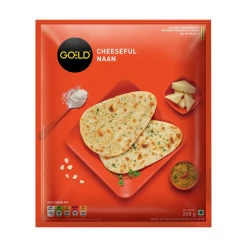 Goeld Cheeseful Naan (240 G) Snacks & Beverages
