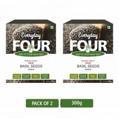 Bagul Foods Snacks & Beverages Everyday Four Raw Basil Seeds |Sabja |Tukmaria |Combo Pack |150g Each