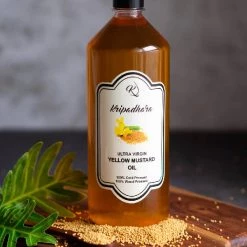 Grocery Kripadhara Cold Pressed Ultra Virgin Yellow Mustard Oil (500ml)