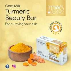 Titos Organic Tito's Organic Goat Milk Turmeric Beauty Bar (100 G)
