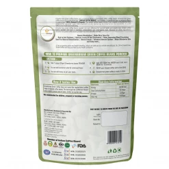 Greenbrew Snacks & Beverages Greenbrrew Organic Green Coffee Beans Powder, Pack Of 1 (200 G)