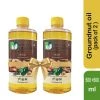 MITTAL ORGANICS PRIVATE LIMITED Mittal Organics Groundnut Oil (Pack Of 2) - 500 Ml