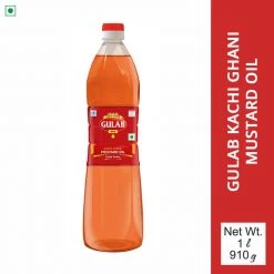 Gulab Oil Gulab Kachi Ghani Mustard Oil Bottle (1 Litre) Grocery