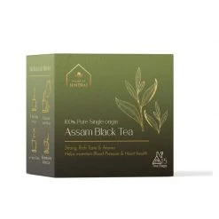 Hindraj Tea Grocery Hindraj Herbal Assam Black Tea Bags - (1 Box Of 15 Sachets)