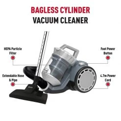 Peng Essential Haden Bagless Cylinder Vacuum Cleaner Slate Home & Kitchen Utilities