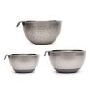Peng Essential Personal & Home Care Haden 3Pc Mixing Bowl And Colander Set - Slate Grey