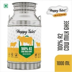 Happy Tales A2 Cow Ghee - Stainless Steel Can (Offer Price) (1 Ltr)